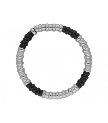 Pulsera Acero Bicolor Negro Hombre Liska RB161BR