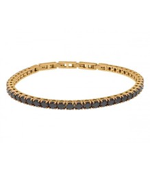 Pulsera Acero Dorado Hombre Liska RB226BR-DN Cadena Circonitas