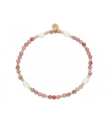 Pulsera Acero Dorado Liska Mujer SHA140-2 Rodonita