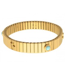 Pulsera Acero Dorado Liska Mujer SHA216BR-A Amazonita Azul