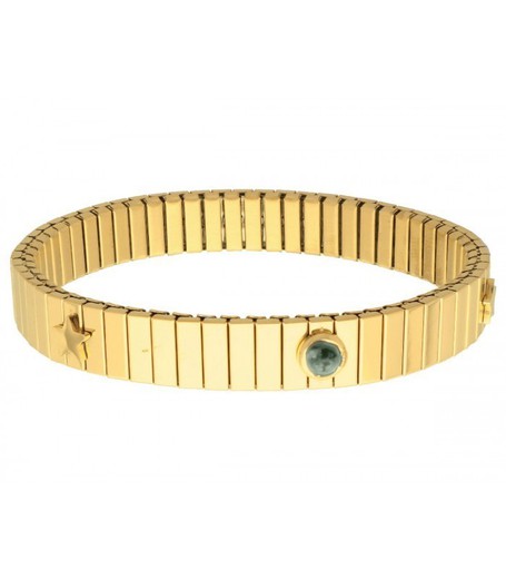 Pulsera Acero Dorado Liska Mujer SHA216BR-AT Turquesa Africana