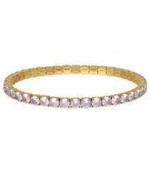 Pulsera Acero Dorado Mujer Liska CH072BR-DL Circonitas