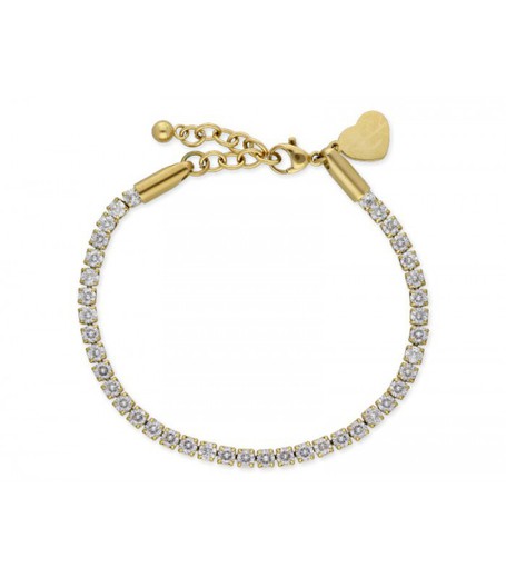 Pulsera Acero Dorado Mujer Liska RIM01-D Circonitas