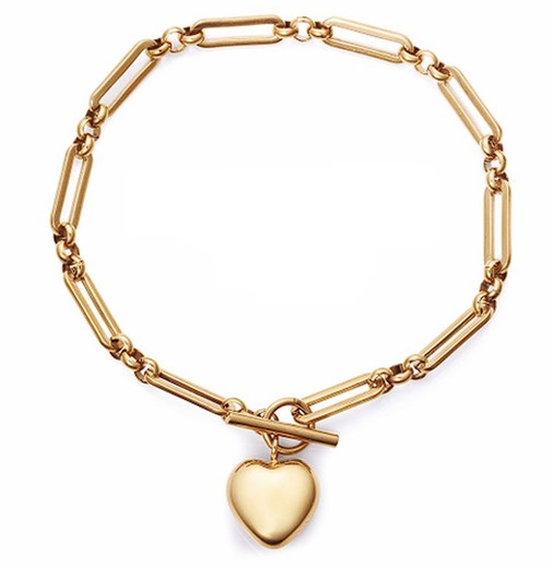 Pulsera Acero Dorado Viceroy 75396P01012 Corazón