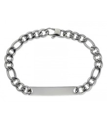 Pulsera Acero Hombre 7mm Liska 847BR257 Cadena Placa