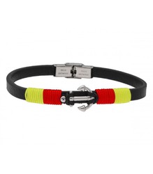 Pulsera Acero Hombre Liska 845BR1235 Sport Negra Ancla