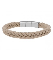 Pulsera Acero Hombre Liska 84BA1466-CSP Tejida Beige