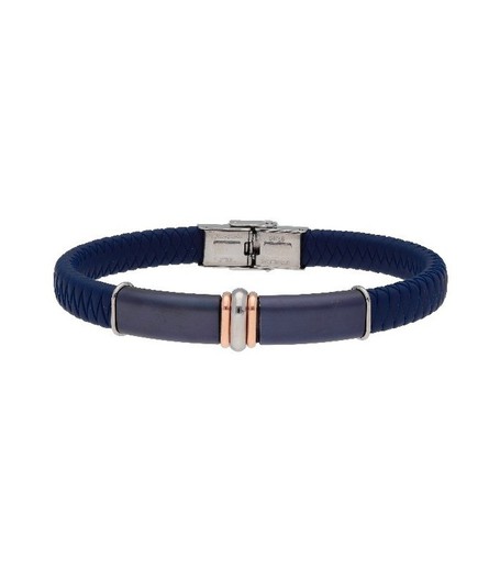 Pulsera Acero Hombre Liska MTC051BR-R Sport Azul Trenzado