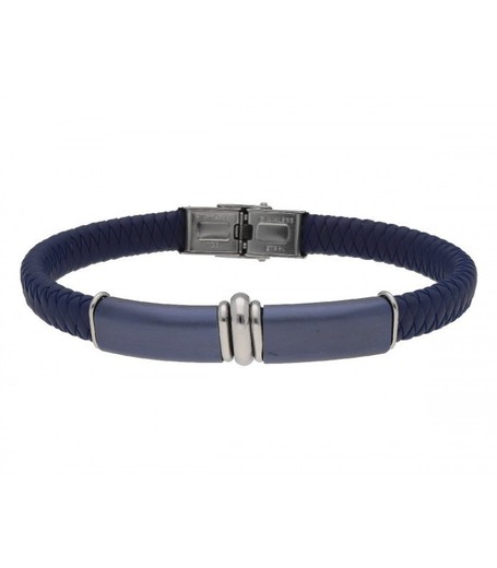 Pulsera Acero Hombre Liska MTC051BR Sport Azul Trenzado