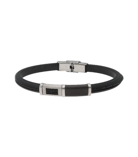 Pulsera Acero Hombre Liska MTC075BR Sport Negro