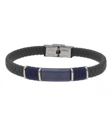 Pulsera Acero Hombre Liska MTC087BR Sport Negro Trenzado