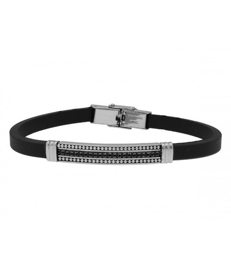 Pulsera Acero Hombre Liska MTC118BR Sport Negra