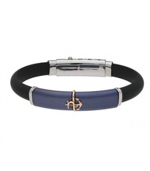 Pulsera Acero Hombre Liska MTC126BR Sport Negro Ancla