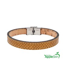 Pulsera Acero Hombre Liska NAT097BR-M Piel Marrón