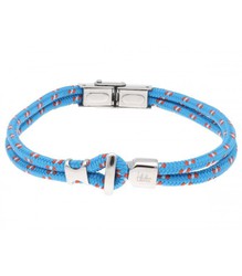 Pulsera Acero Hombre Liska NTK034BR-C Cuerda Azul Celeste