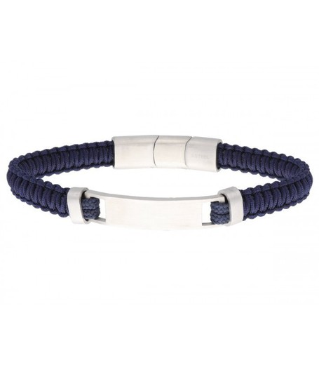 Pulsera Acero Hombre Liska NTK036BR-A Tejida Azul