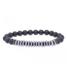 Pulsera Acero Hombre Liska RB084BR Piedras Naturales