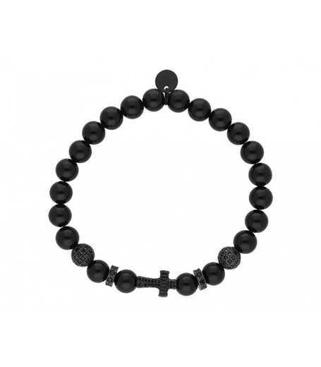 Pulsera Acero Hombre Liska RB132BR Piedras Naturales