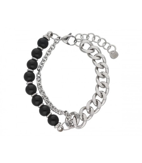 Pulsera Acero Hombre Liska RB206BR-N Onix