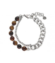 Pulsera Acero Hombre Liska RB206BR-OT Ojo De Tigre