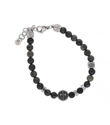 Pulsera Acero Hombre Liska RB207BR-V Onix Cruz