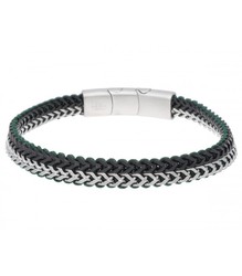 Pulsera Acero Hombre Liska RB242BR Cuerda Náutika Verde