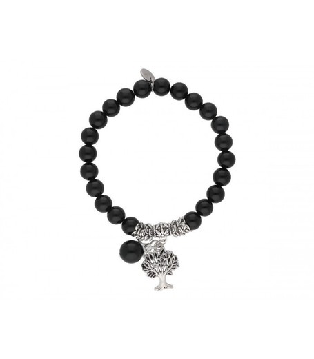 Pulsera Acero Liska Mujer SHA153-O Onix Árbol