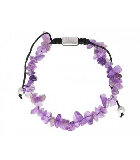 Pulsera Acero Liska Mujer SHA234 Amatista