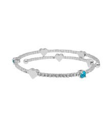 Pulsera Acero Mujer Liska BL023BR-T Alloy Corazones Circonitas