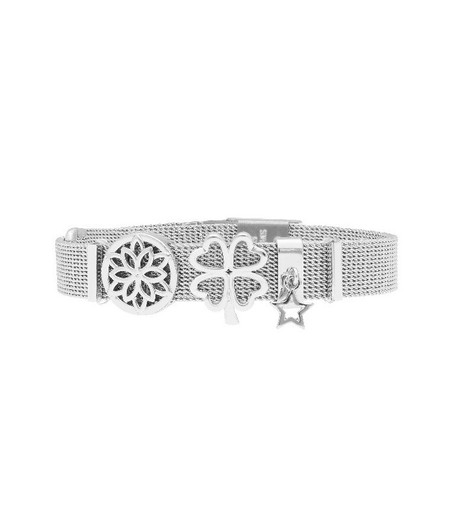 Pulsera Acero Mujer Liska LMBR86 Alloy Flor Trébol Estrella