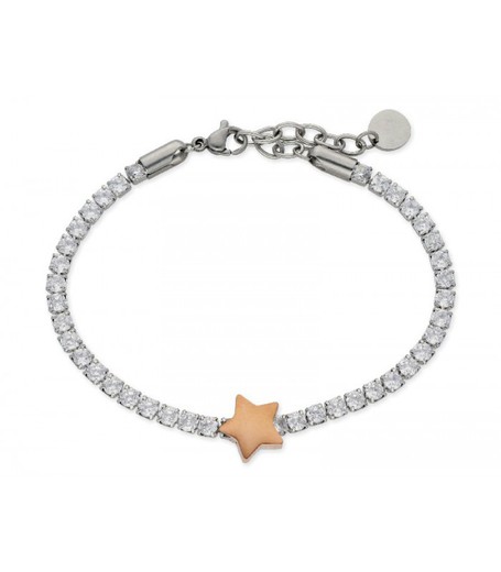 Pulsera Acero Mujer Liska RIM03-R Circonitas Estrella