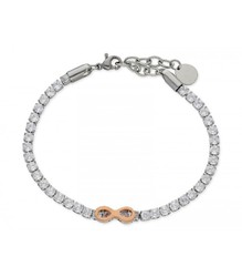 Pulsera Acero Mujer Liska RIM04-R Circonitas Infinito