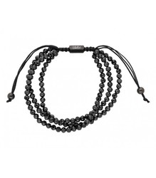 Pulsera Acero Negro Liska Mujer SHA134-BZ Zircón Negro