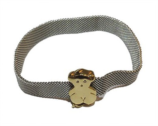Stahl Gold Bären Armband Ref.JC1201