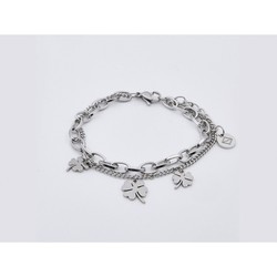 Pulsera Acero Sovrani AV0073 Charms De Treboles