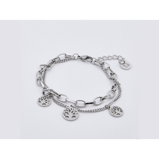 Pulsera Acero Sovrani AV0075 Charms De Árbol De La Vida