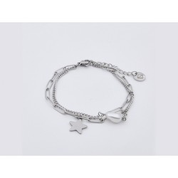 Pulsera Acero Sovrani AV0077 Estrella Y Perla