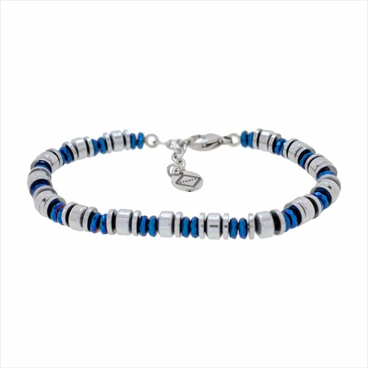 Pulsera Acero Sovrani AV0238 Cadena Con Piedras Azules