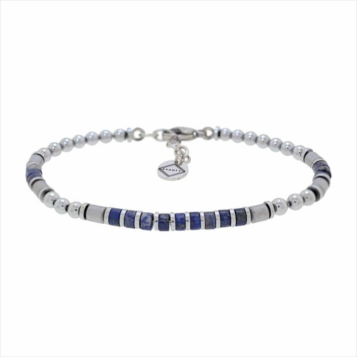 Pulsera Acero Sovrani AV0240 Cadena Con Piedras Azules