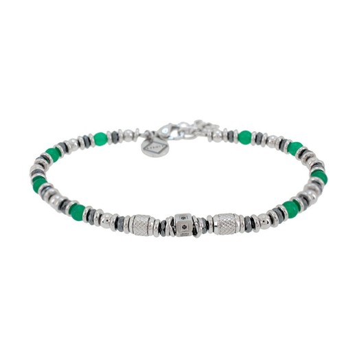 Pulsera Acero Sovrani AV0284 Piedras Verdes