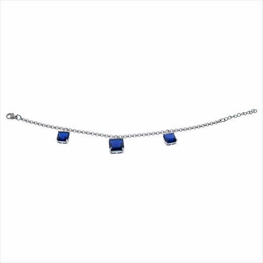 Pulsera Acero Sovrani AV0503 Piedras Azules