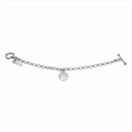 Pulsera Acero Sovrani AV0517 Árbol De La Vida Strass