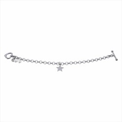 Pulsera Acero Sovrani AV0519 Estrella Strass