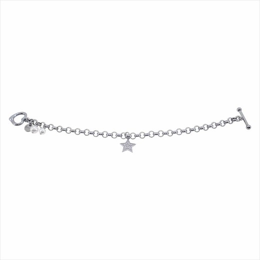 Pulsera Acero Sovrani AV0519 Estrella Strass