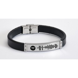 Pulsera Acero Sovrani BR2384/1 Sport Negro Placa Spotify