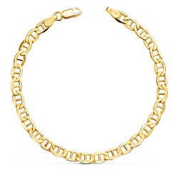 Bracciale con ancora cava in oro 18kt 20 cm 08001920