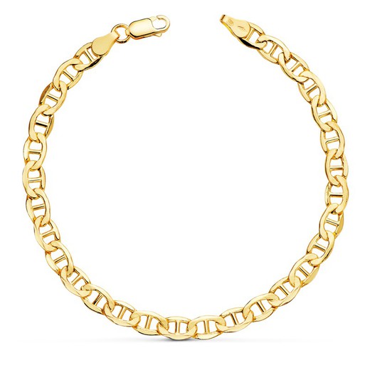 Hohlanker-Armband aus 18-karätigem Gold, 20 cm, 08001920