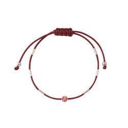 Pulsera Avengers Plata MAG1001B Cuerda Roja