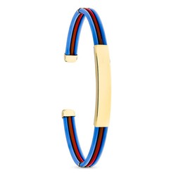 Pulseira em ouro 18k azul e vermelho 13803-AZRO