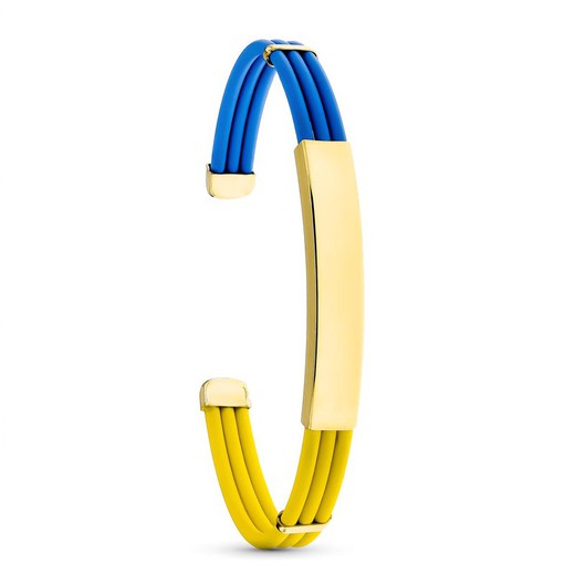 Ukraine flag armbånd 18kt guld 13804-AZAM